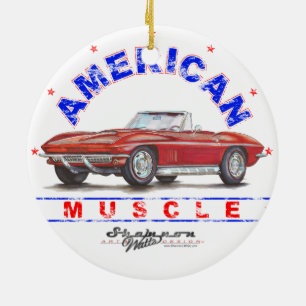 1967 Corvette American Muscle Christmas Ornament