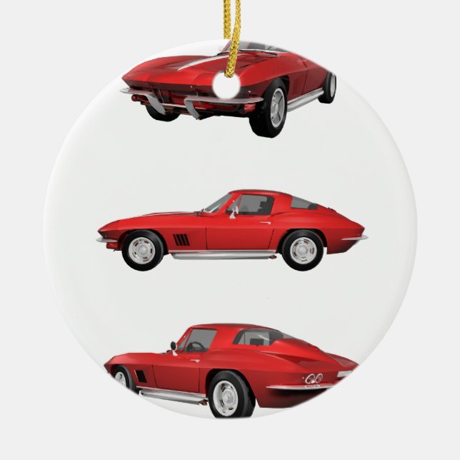 1967 Corvette C2 Ceramic Tree Decoration (Front)