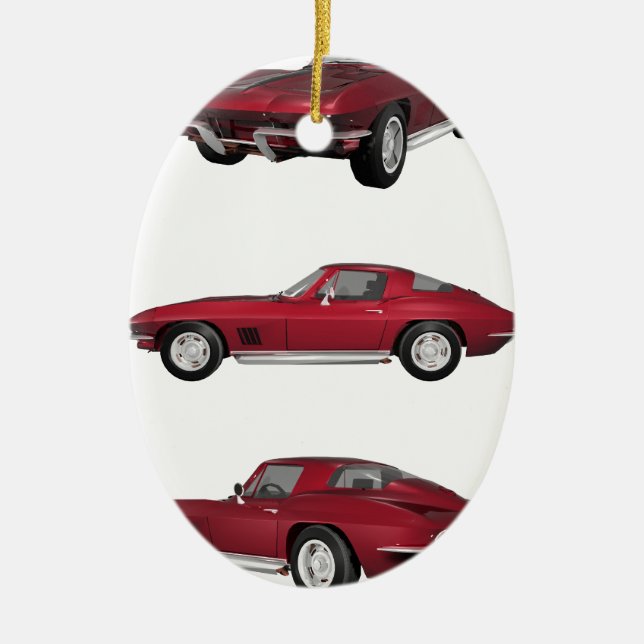 1967 Corvette C2: Ceramic Tree Decoration (Front)