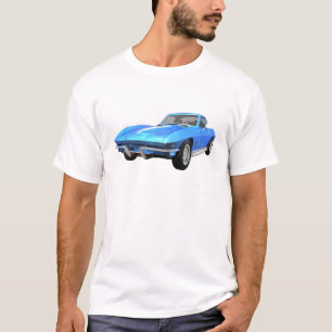 1967 Corvette Sports Car: Blue Finish: T-Shirt