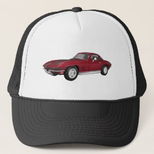1967 Corvette: Sports Car: Candy Apple Finish: Trucker Hat