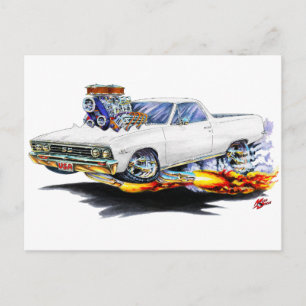 1967 El Camino White Truck Postcard