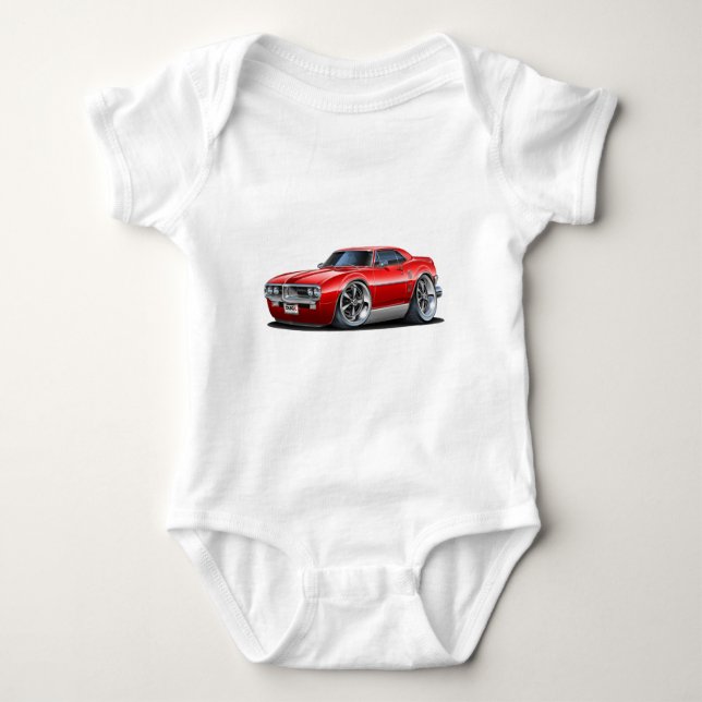 1967 Firebird Red Car Baby Bodysuit (Front)
