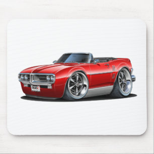 1967 Firebird Red Convertible Mouse Pad