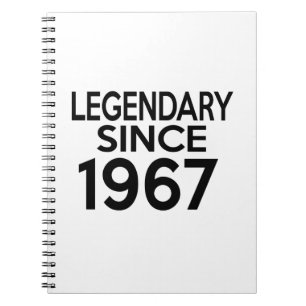 1967 Legendary Birthday Notebook