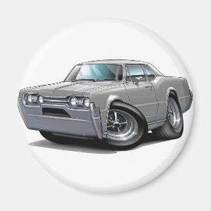 1967 Olds Cutlass Grey Car Magnet