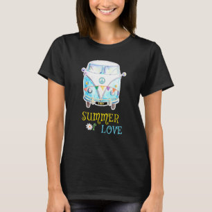 1967 Summer Of Love Hippie Peace Camper Van T-Shirt
