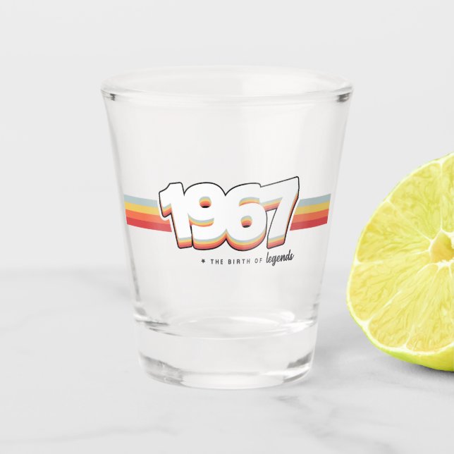 1967 The birth of legends Shot Glass (Front)