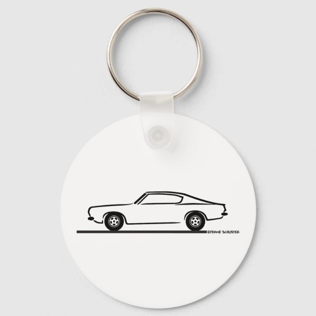 1968 1969 Plymouth Barracuda Key Ring (Front)