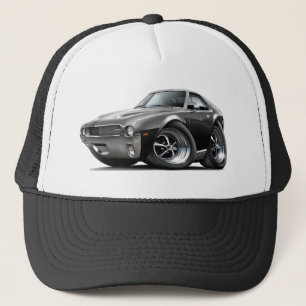 1968-69 AMX Black Car Trucker Hat