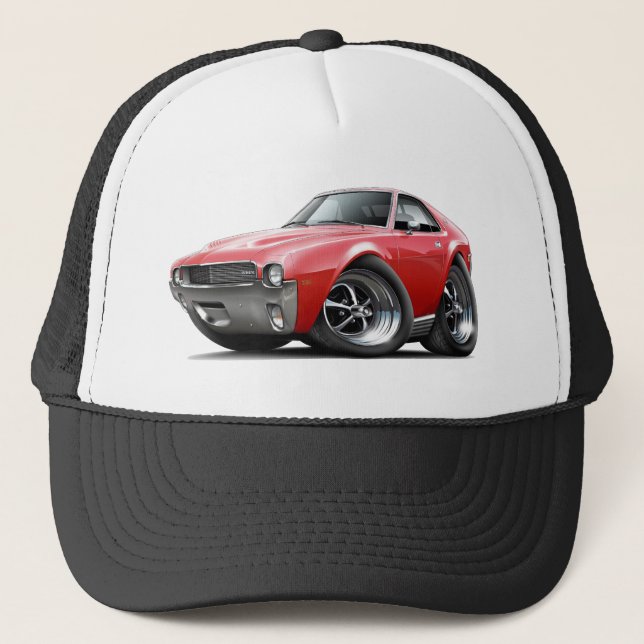 1968-69 AMX Red Car Trucker Hat (Front)