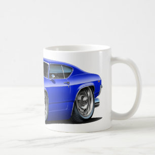 1968-69 Chevelle Blue-Black Car Coffee Mug