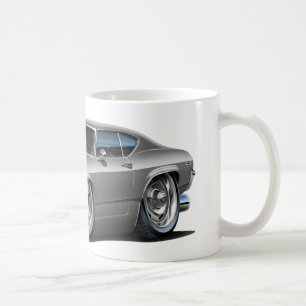 1968-69 Chevelle Silver Car Coffee Mug