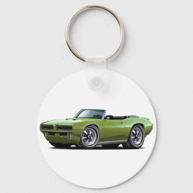 1968-69 GTO Green Convertible Key Ring (Front)