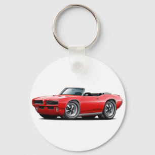 1968-69 GTO Red Convertible Key Ring