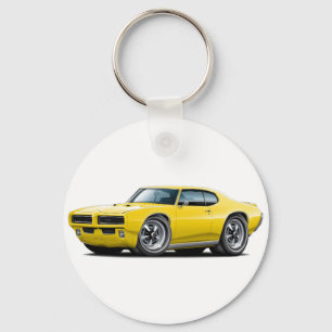 1968-69 GTO Yellow Car Key Ring