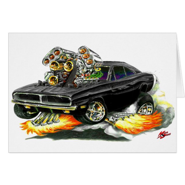 1968-70 Charger Black Car (Front Horizontal)