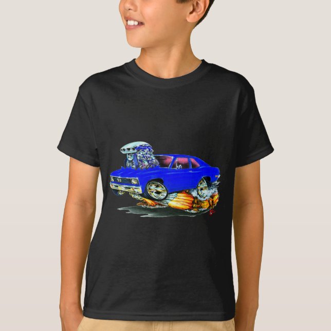 1968-70 Nova Blue Car T-Shirt (Front)