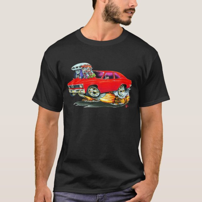 1968-70 Nova Red Car T-Shirt (Front)