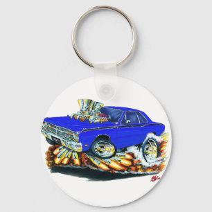 1968-71 Dodge Dart Blue Car Key Ring