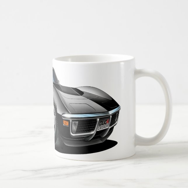 1968-72 Corvette Black Car Coffee Mug (Right)