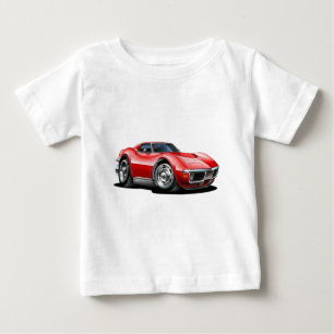 1968-72 Corvette Red Car Baby T-Shirt