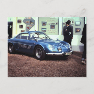 1968 Alpine Renault at Le Mans Postcard