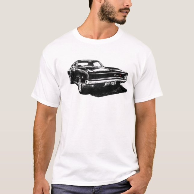 1968 Bullitt Charger RDR 838 T-Shirt (Front)