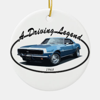 1968 CAMARO SS BLACK CERAMIC ORNAMENT