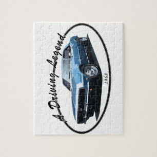 1968 CAMARO SS BLACK JIGSAW PUZZLE