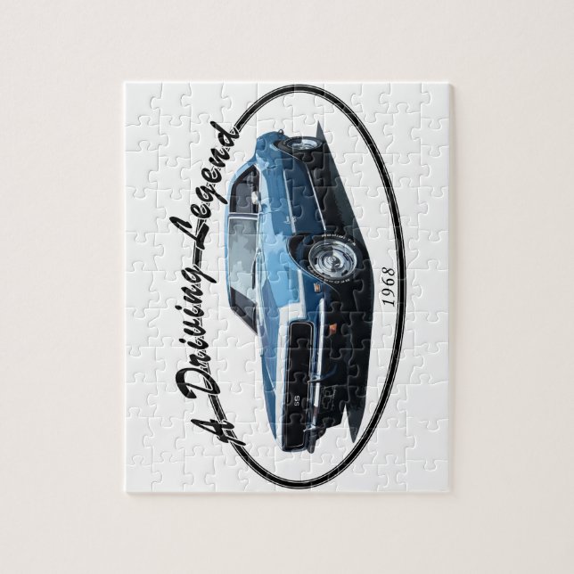 1968 CAMARO SS BLACK JIGSAW PUZZLE (Vertical)