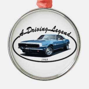 1968 CAMARO SS BLACK METAL TREE DECORATION