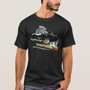 1968 Camaro SS Black-White Car T-Shirt