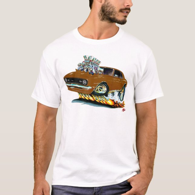 1968 Camaro SS Brown Car T-Shirt (Front)