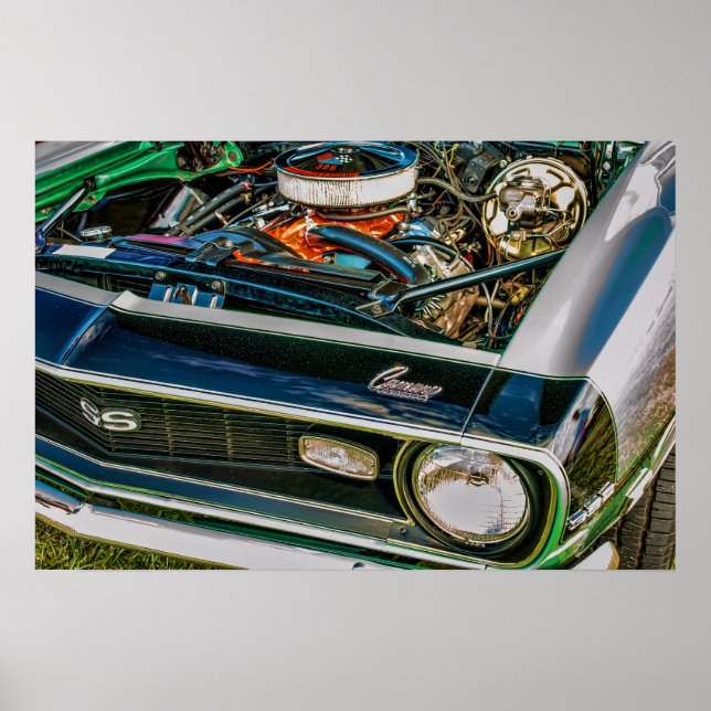 1968 Camaro SS Under the Hood Poster (Front)