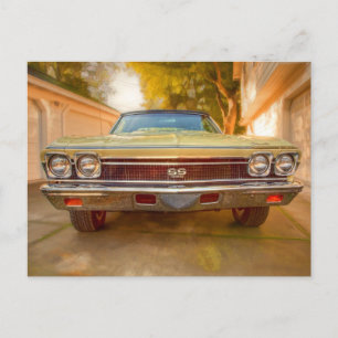 1968 CHEVROLET CHEVELLE SS 396 POSTCARD