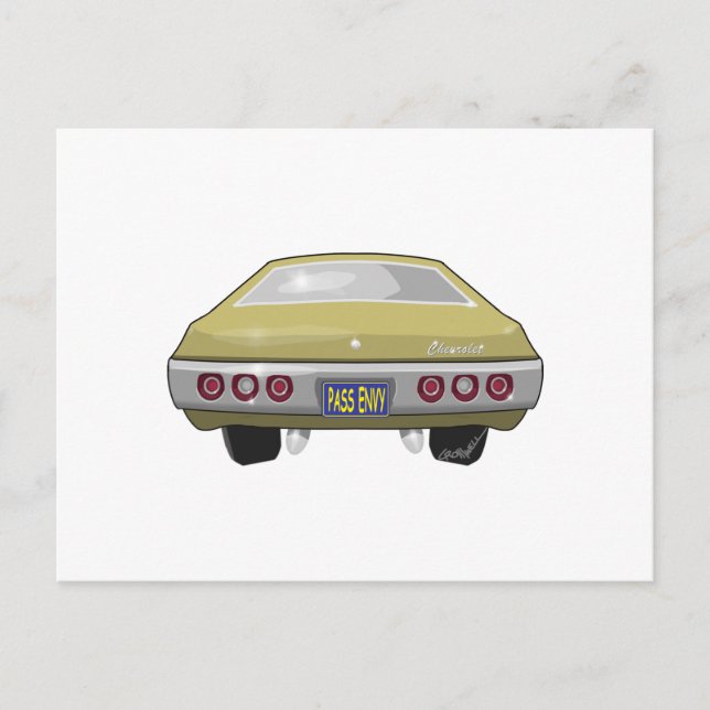 1968 Chevrolet Impala Postcard (Front)