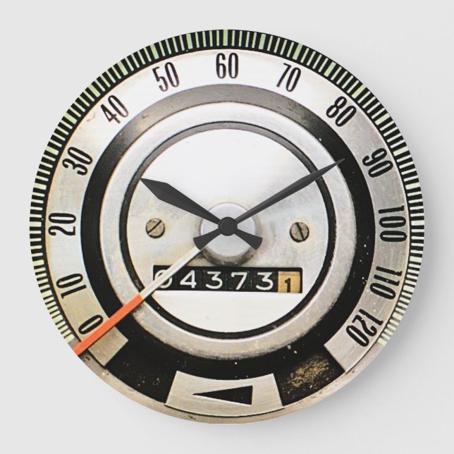 1968 Classic Sports Car Speedometer Large Clock (Front)