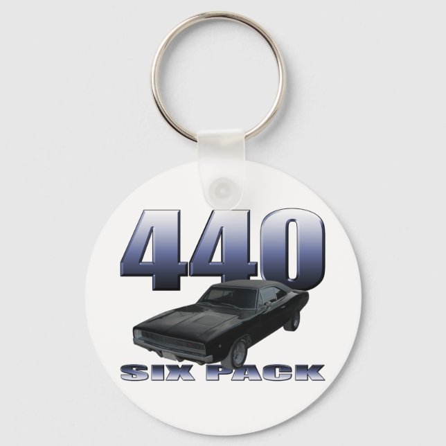 1968 dodge charger rt 440 six pack key ring (Front)