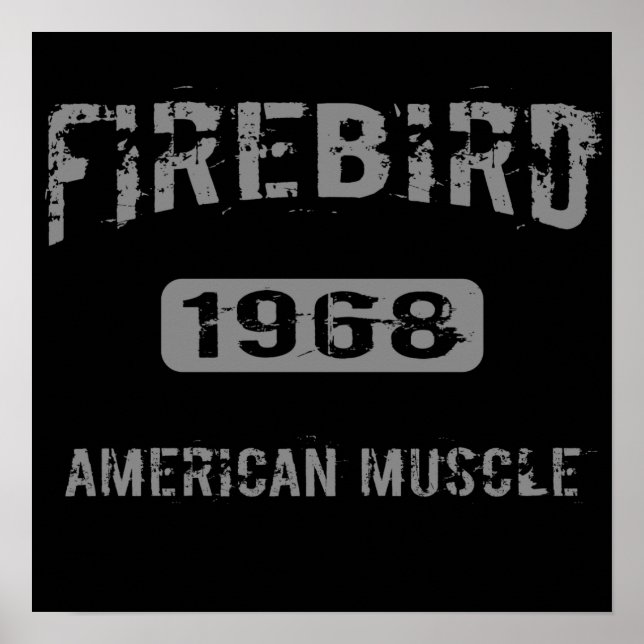 1968 Firebird American Muscle Poster (Front)