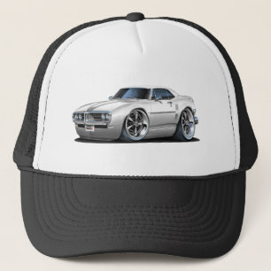 1968 Firebird White Car Trucker Hat