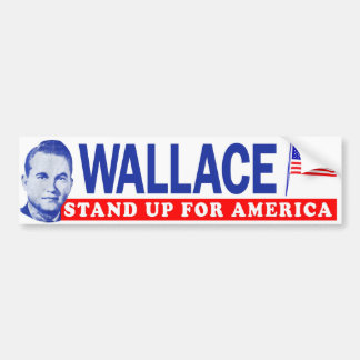 1968 George Wallace "Stand Up For America" Bumper Sticker