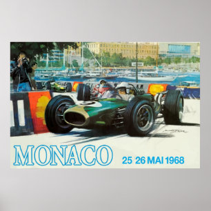 1968 Monaco Grand Prix Poster (Print up to 60"!)