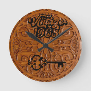 1968 Vintage Acrylic Wall Clock