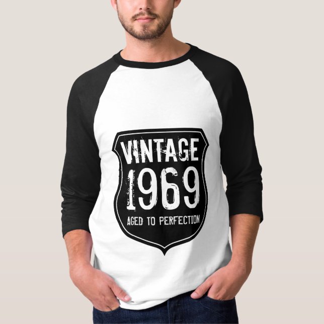 1969 aged to perfection | Dark grey vintage shirt (Front)