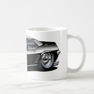 1969 Camaro Black-White Car Coffee Mug