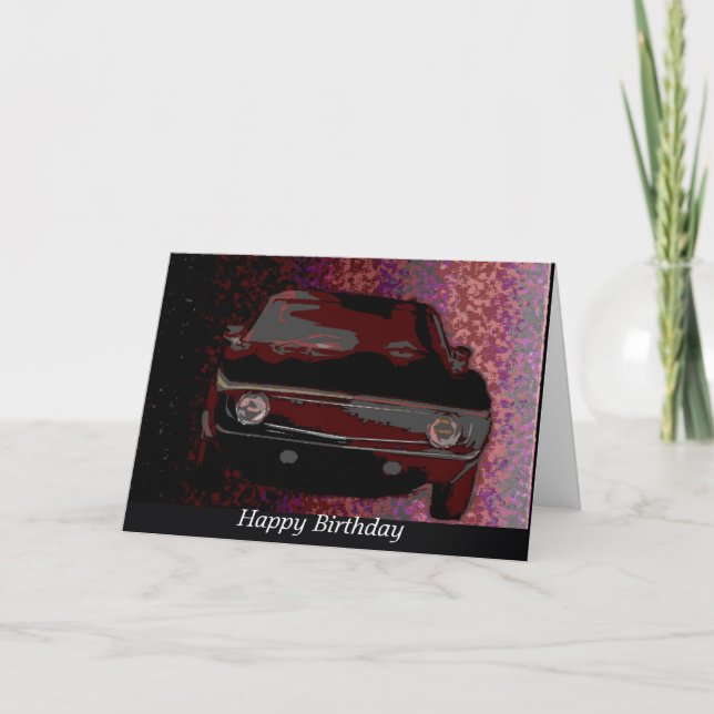 1969 Camaro, Happy Birthday Card (Front)