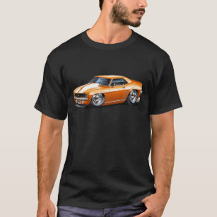 1969 Camaro Orange-White Car T-Shirt