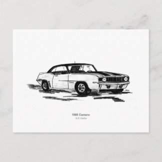 1969 Camaro Postcard