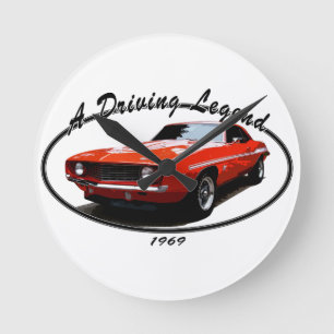 1969_camaro_yenko_orange round clock